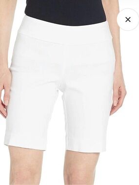 Patchington White Bermuda Shorts